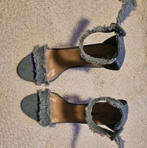 Denim sandals